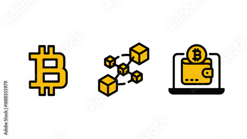 Bitcoin, Blockchain, Cryptocurrency, Wallet, Digital Currency, Finance, Technology, Decentralized, Crypto, Bitcoin Icon, Blockchain Technology, Cryptocurrency Investment, Digital W