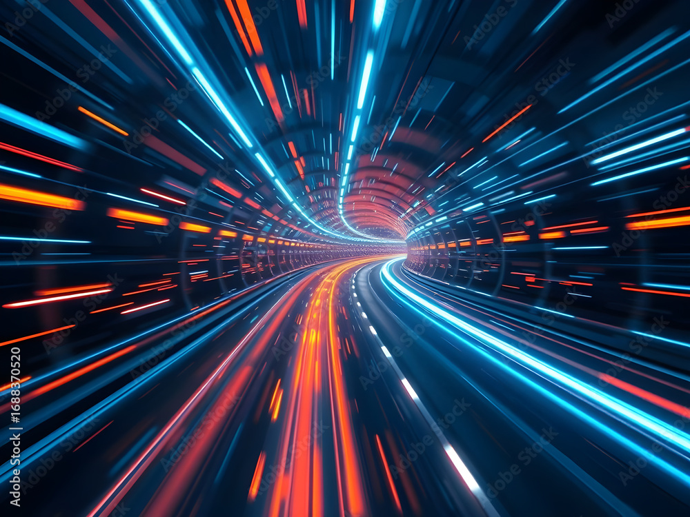 Obraz premium Futuristic City Network Background with Digital Connections and Smart Technology Concept,