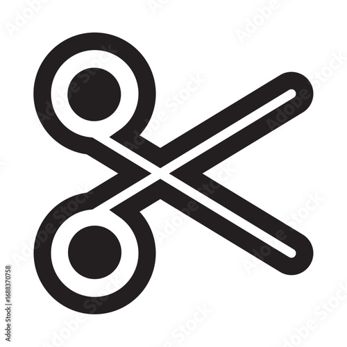 A Simple and Clean Scissors Icon Illustration