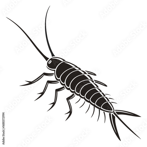 vector silhouette of a scorpion