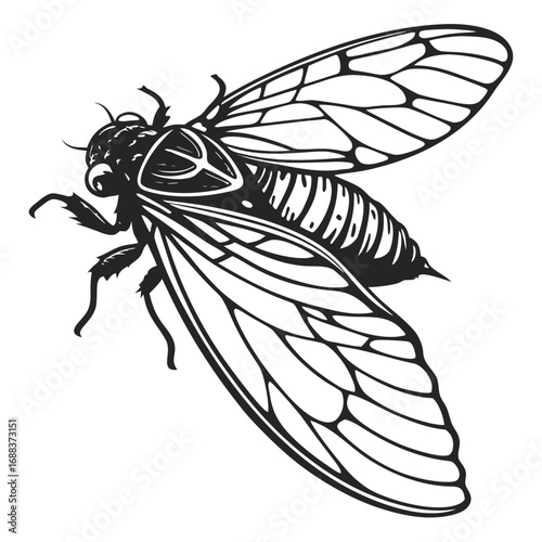 vector illustration of a wasp