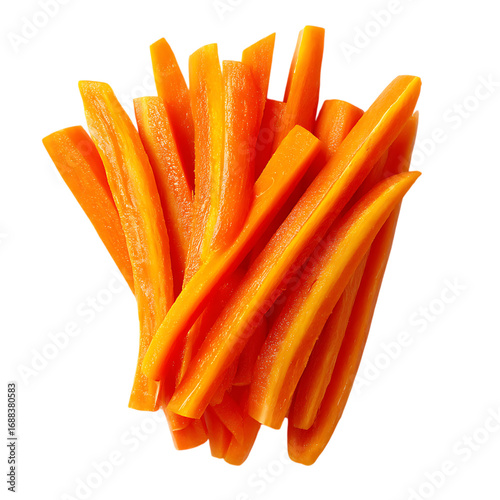 Orange carrot sticks png