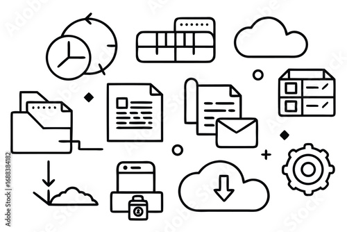 minimal-icons-showing-cloud-based-office-tools-lik