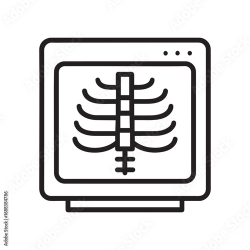X-ray Scan of Human Ribs and Chest