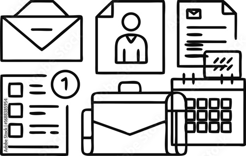 minimal-line-icons-of-office-administration-such