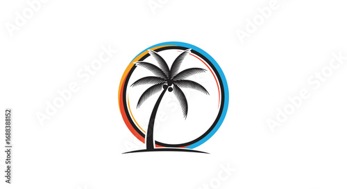 Iconic palm tree logo evokes tropical paradise and vacation vibes instantly