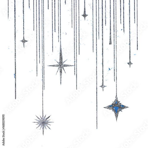 sparkling glitter drips stars 