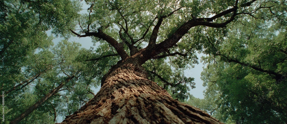 Naklejka premium Majestic tree canopy