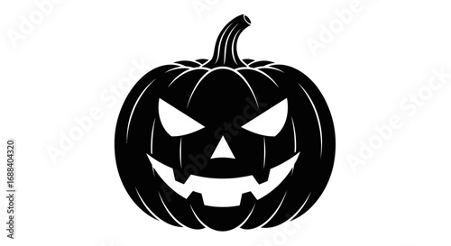 Carved Pumpkin Jack-o’-lantern Silhouette