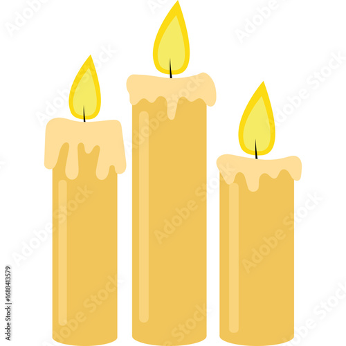 Melted Candle Vector