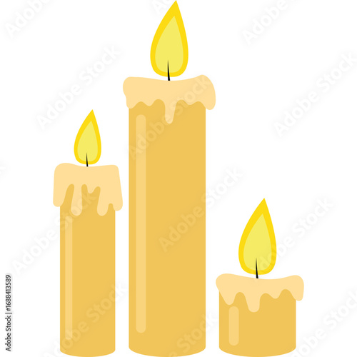 Melted Candle Vector