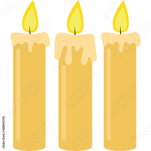 Melted Candle Vector
