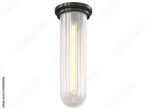 cut out interior modern lamp - with Black background - elegant style -minimal Flush Mount light