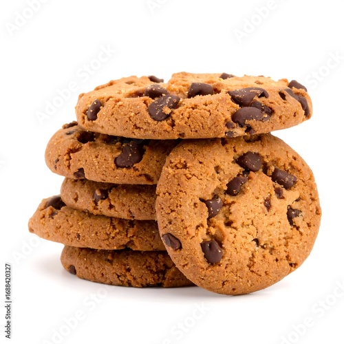 Stack of chocolate chip cookies