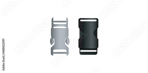 Plastic Clasps Equipment Vector Illustration.	