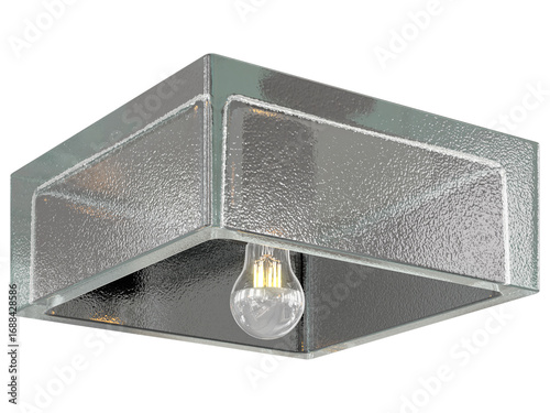 cut out interior modern lamp - with Black background - elegant style -minimal Flush Mount light