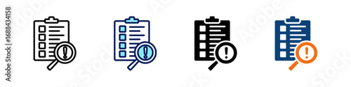 Risk Management All In One Icon Multi Styles Vector Set