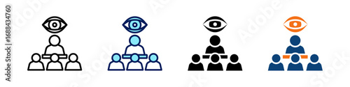 Visionary Leadership All In One Icon Multi Styles Vector Set