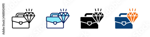 Value Proposition All In One Icon Multi Styles Vector Set