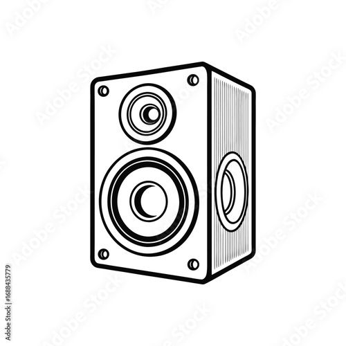 speaker isolated on white background