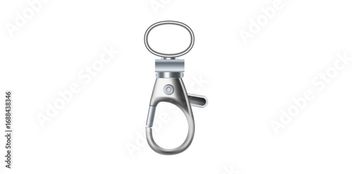 Metallic Clasp Equipment Vector Illustration.
