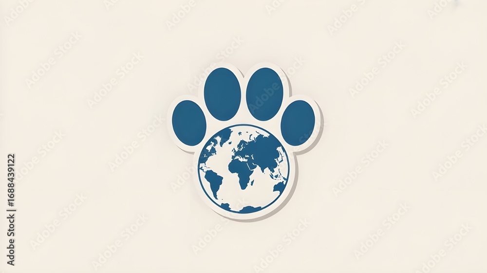 Obraz premium Happy world animal day concept background