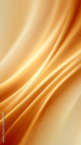 Elegant Flowing Satin Texture with Radiant Golden Hues