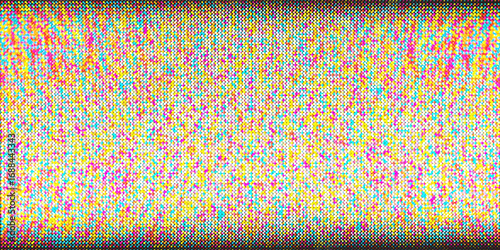 Dark Multicolor, Rainbow vector backdrop with dots. Glitter abstract illustration with blurred drops of rain. Completely new template for your brand book.
