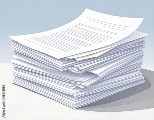 A stack of documents