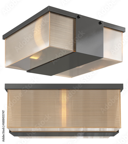 cut out interior modern lamp - with white background - elegant style -minimal pendant light