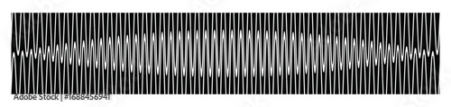 waveforms depicting audio signals and frequencies, sound wave, frequency, and vibration pattern vector illustration