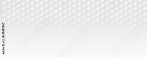 White hexagon pattern, abstract golf ball texture, honeycomb 3d backround. Vector illustration