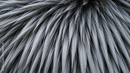 Close up Texture of Gray and Silver Fur Soft Animal Hair Natural Fiber Background
