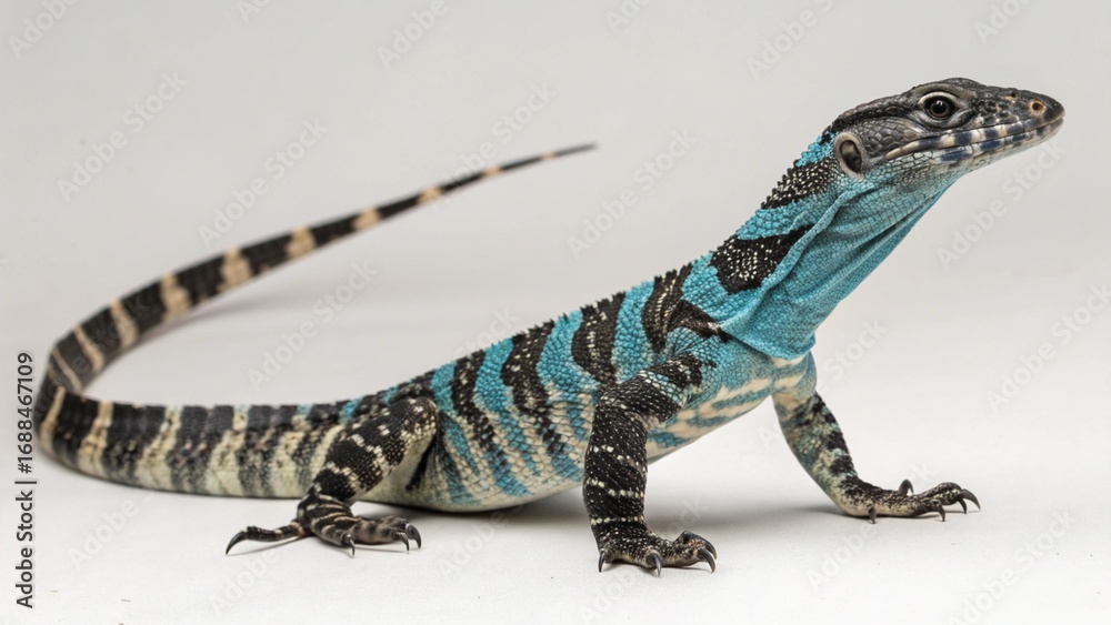 Fototapeta premium Lace Monitor on studio background
