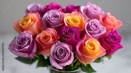 A bouquet of vibrant roses, perfect for adding color and beauty to any celebration or setting