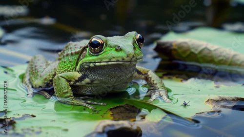frog in the pond