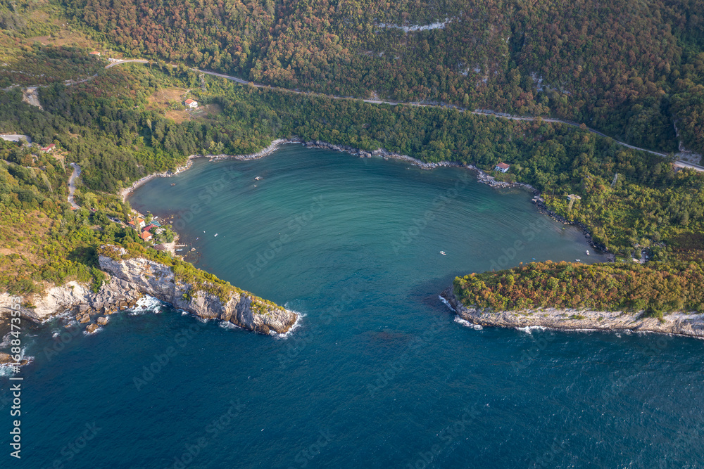 Obraz premium Beautiful landscape of Gideros Bay - Cide, Kastamonu, Turkey