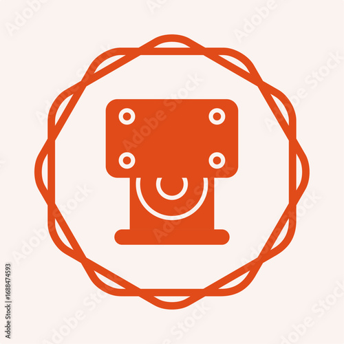 CD ROM symbol trendy artwork useful vector Illustration circle design charming colorful background