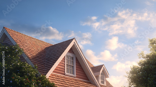 Wallpaper Mural Houses with an emphasis on clean and well-maintained roofs Torontodigital.ca