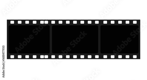 Retro film strip frame with blank space for photo or cinema project