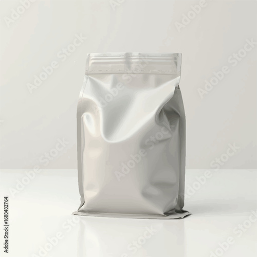3D pouches,packing pouches,realistic pouches mockups,without label,chips pouches,bags,food pouches,product packing pouches,white background,3D pouches,realistic pouches mockups,Silver Foil Pouches