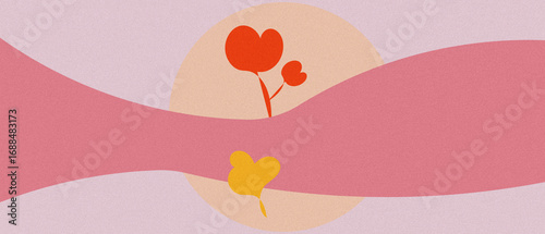 vector illustration of an abstract flower