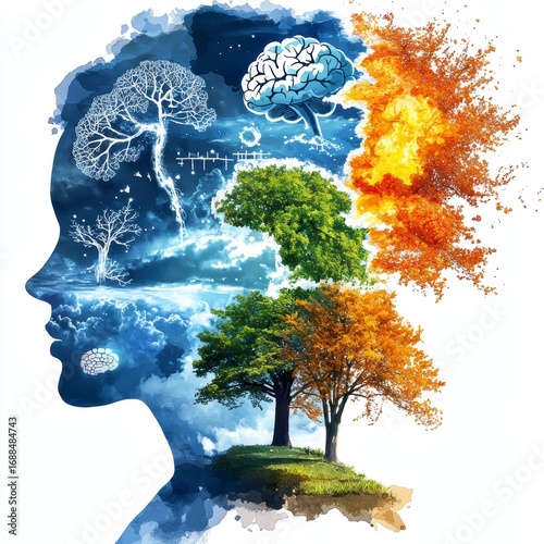 Mind, Body, and Nature A Watercolor Portrait of the Seasons.