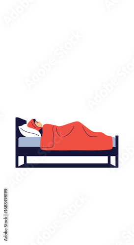 The comforting embrace of sleep and restful nighttime slumber for a healthy body and mind