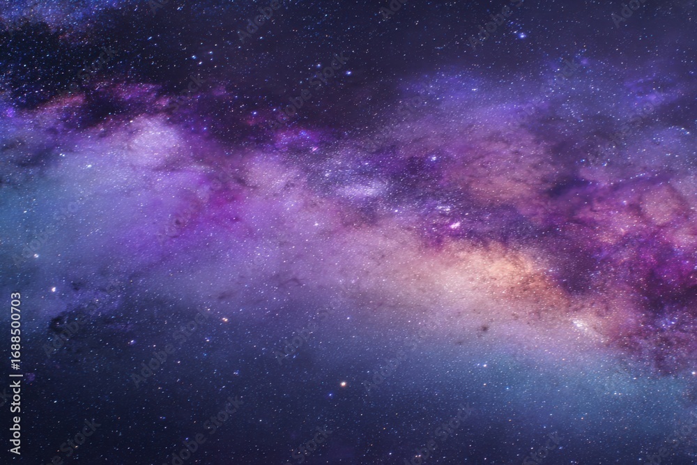 Fototapeta premium Cosmic expanse of vibrant nebulae