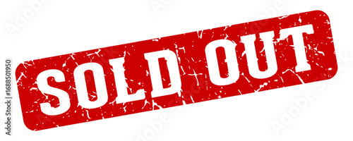 sold out rectangular sign. sold out stamp