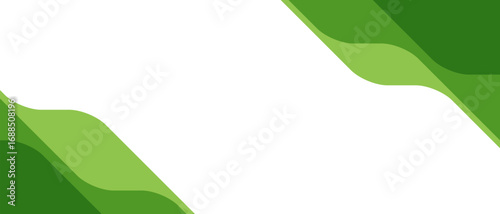 modern green layered background. abstract green and white curved shapes. green abstract banner design