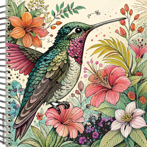 Detailed Hand-Drawn Artistic Illustration