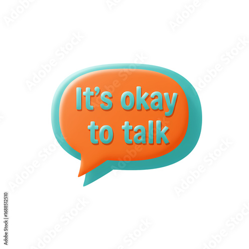 It's Okay to Talk: Mental Health Awareness Graphic