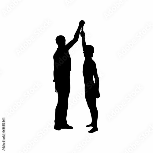 Silhouette of healthcare professional checking patient s arm veins